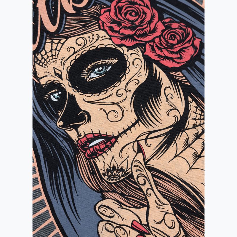 Pánské tričko  Pitbull West Coast Santa Muerte graphite 6