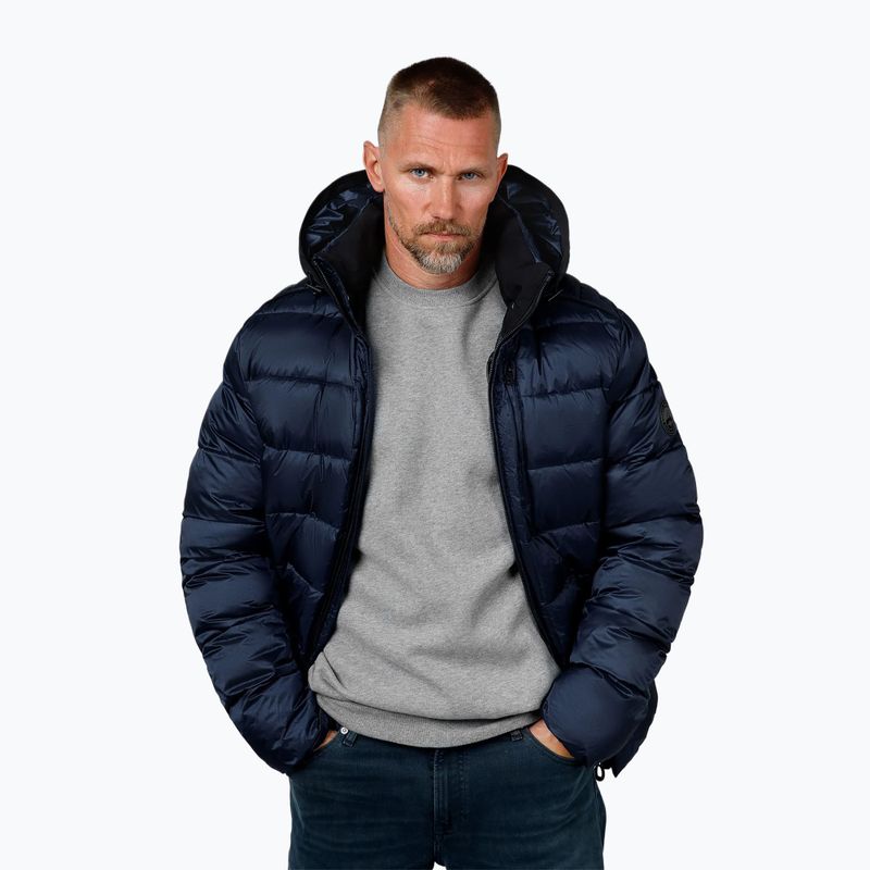 Pánská zimní bunda Pitbull Barles Ribstop Padded Hooded dark navy 4
