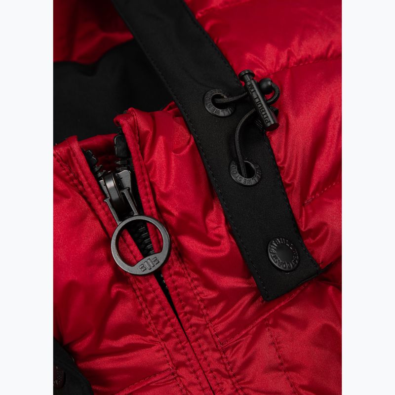 Pánská zimní bunda Pitbull Barles Ribstop Padded Hooded red 4