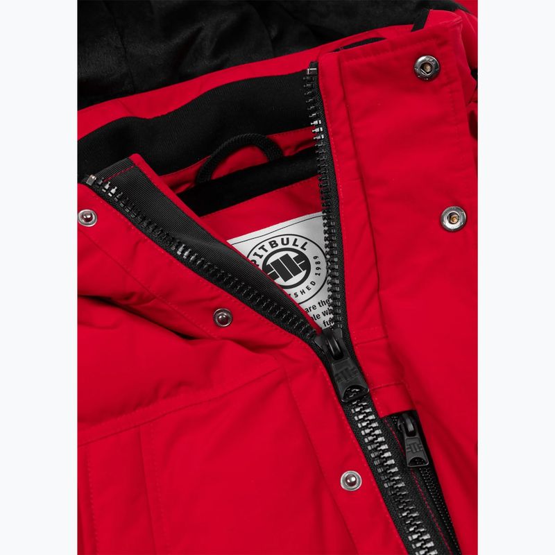 Pánská bunda  Pitbull Forest Hooded Parka red 7