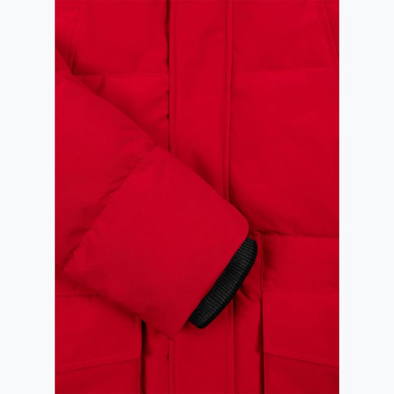 Pánská bunda  Pitbull Forest Hooded Parka red 12