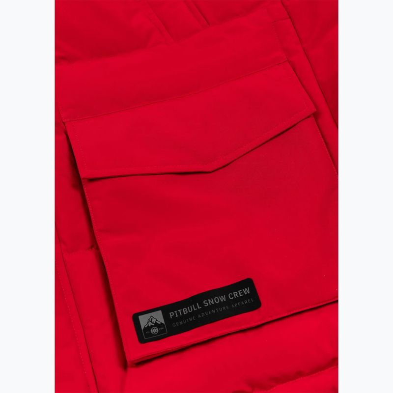Pánská bunda  Pitbull Forest Hooded Parka red 13