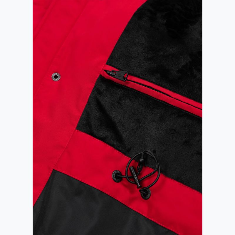 Pánská bunda  Pitbull Forest Hooded Parka red 16