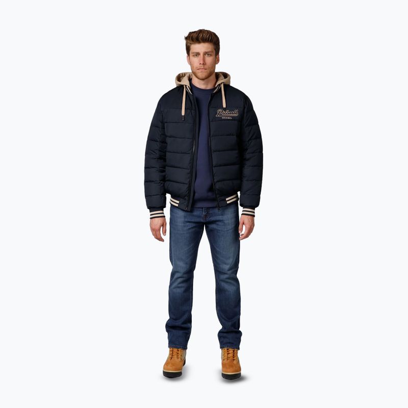 Pánská bunda  Pitbull Hidden Quilted Hooded dark navy/beige 2