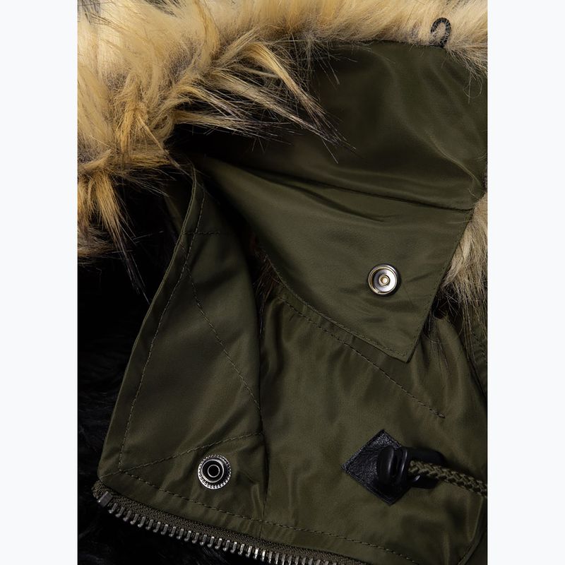 Pánská zimní bunda Pitbull Harvest Hooded Bomber olive 8