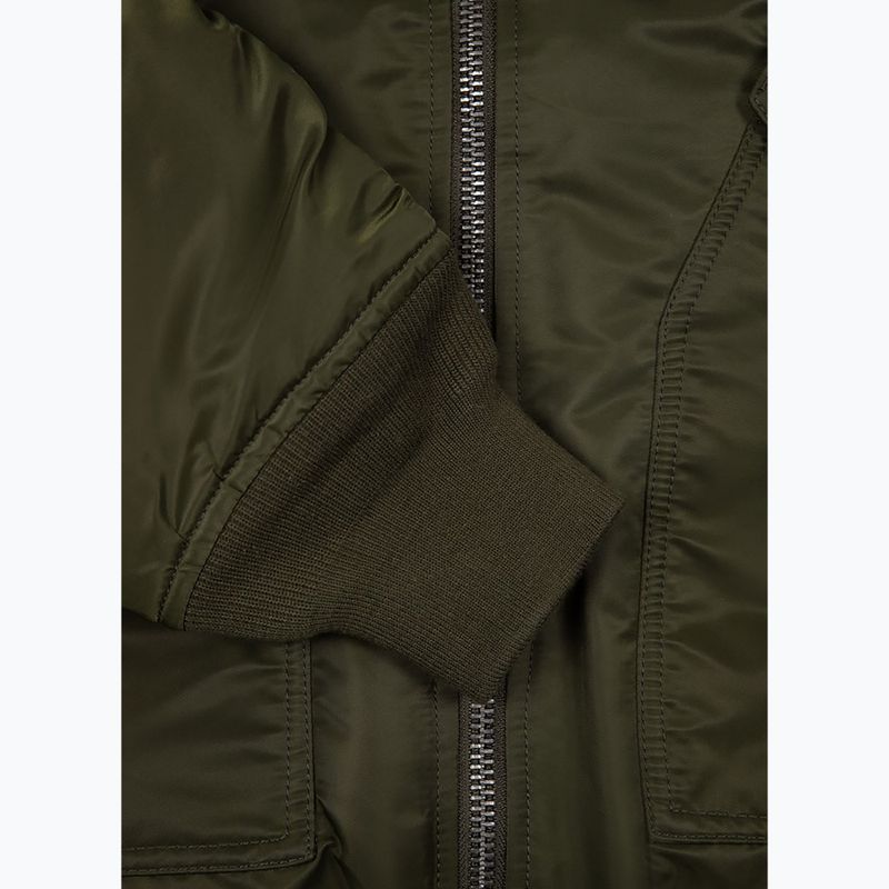 Pánská zimní bunda Pitbull Harvest Hooded Bomber olive 12