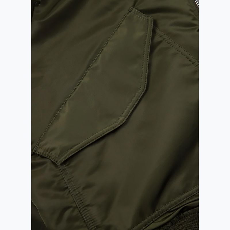 Pánská zimní bunda Pitbull Harvest Hooded Bomber olive 13