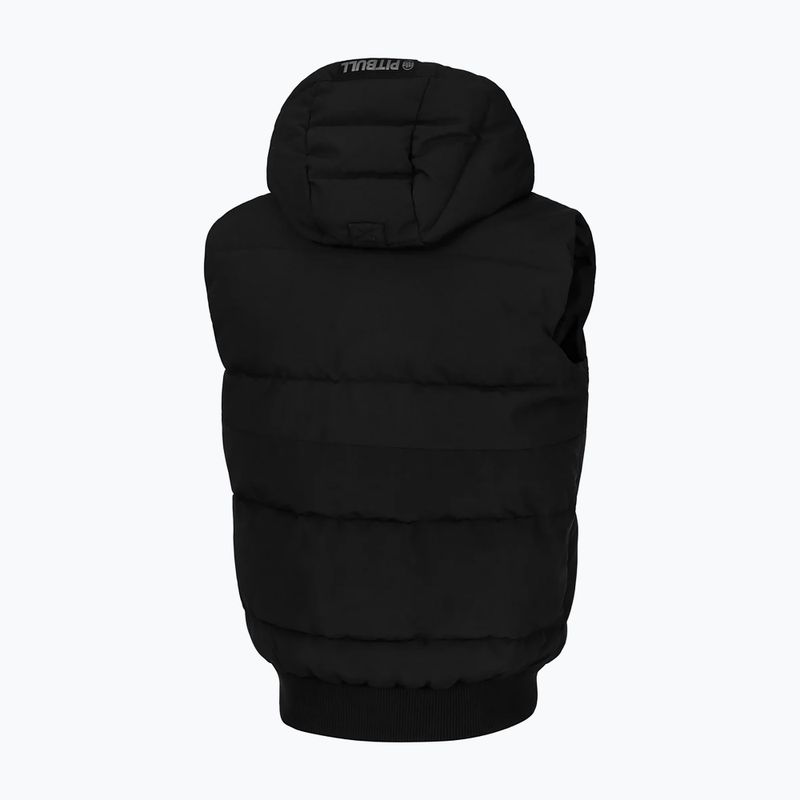 Pánská vesta Pitbull Patton Quilted Hooded black 7