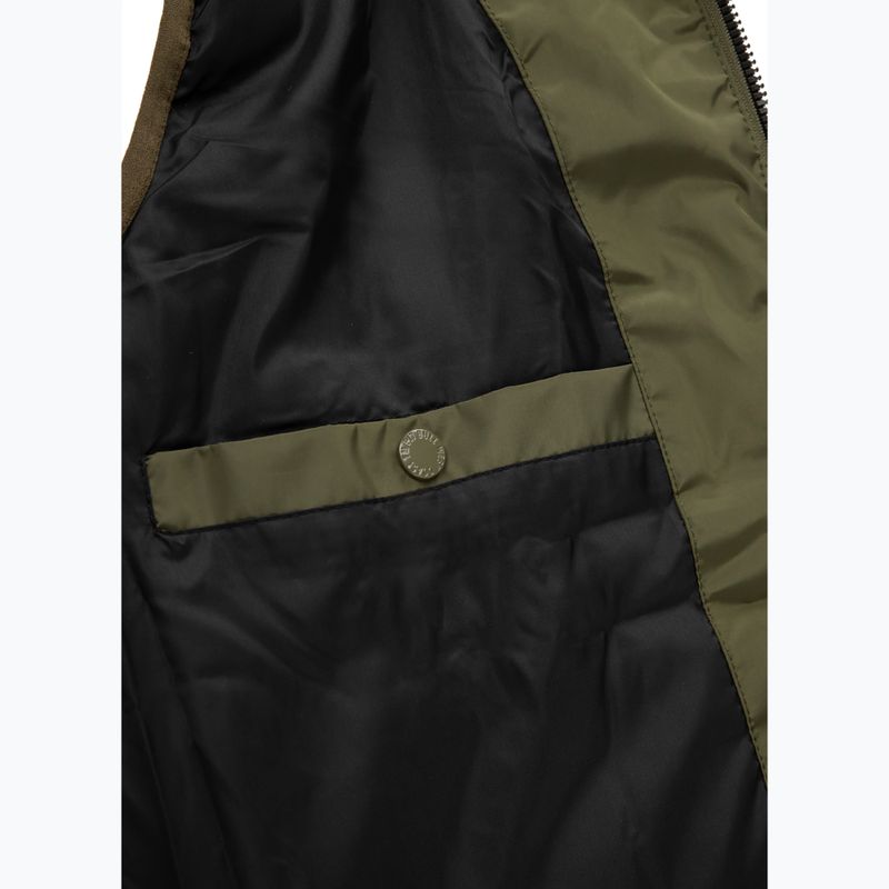 Pánská vesta  Pitbull Carver Quilted Hooded olive 10