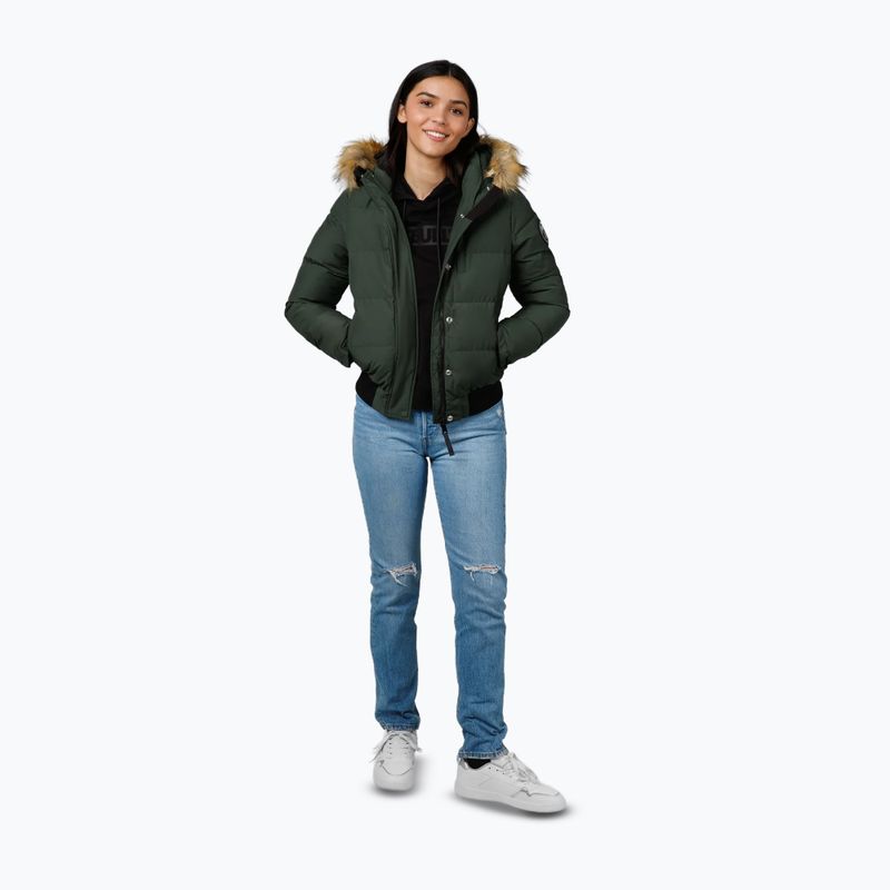 Dámská zimní bunda  Pitbull Azalea Quilted Hooded olive 2