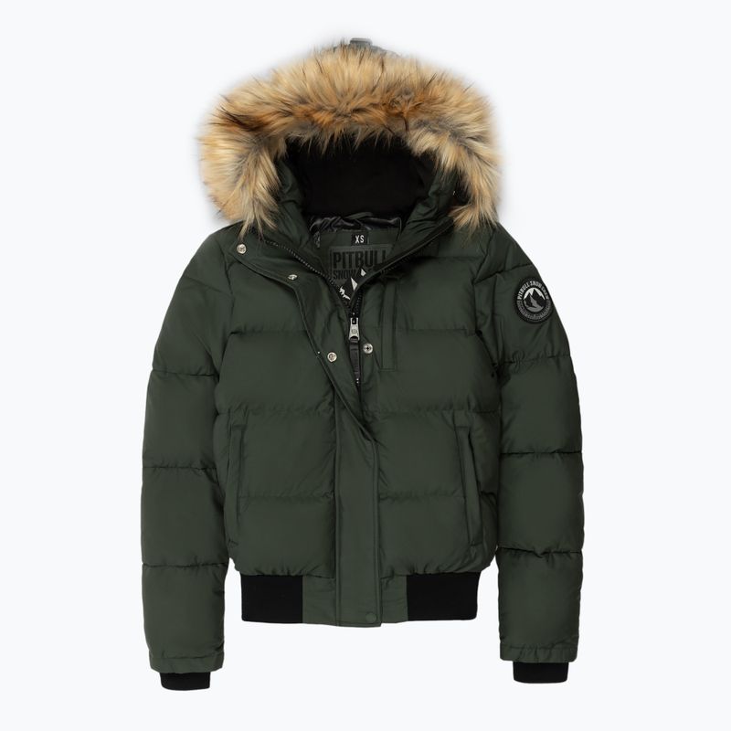 Dámská zimní bunda  Pitbull Azalea Quilted Hooded olive