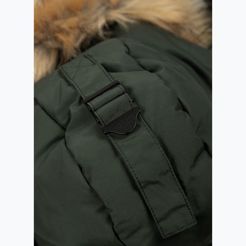 Dámská zimní bunda  Pitbull Azalea Quilted Hooded olive 5
