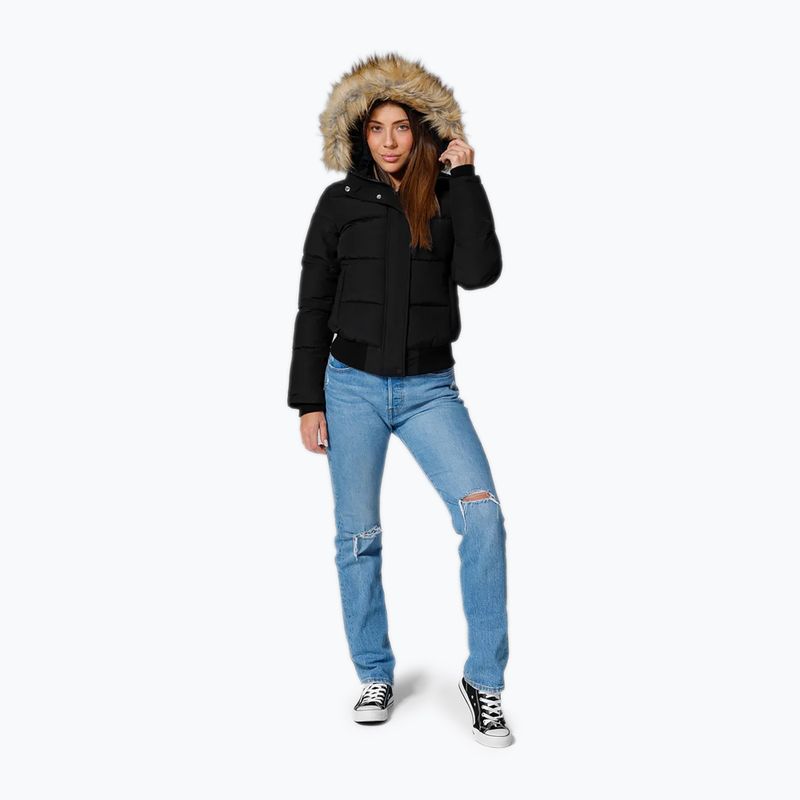 Dámská zimní bunda  Pitbull Azalea Quilted Hooded black 2
