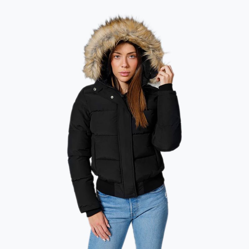 Dámská zimní bunda  Pitbull Azalea Quilted Hooded black 4