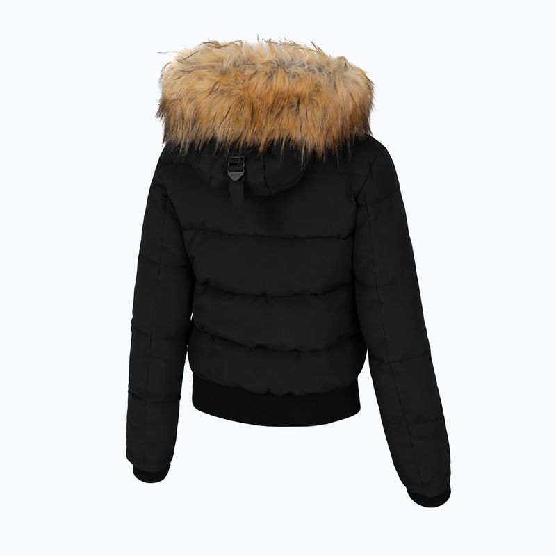Dámská zimní bunda  Pitbull Azalea Quilted Hooded black 8