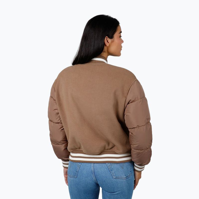 Dámská bunda Pitbull Buena Quilted Varsity brown 3