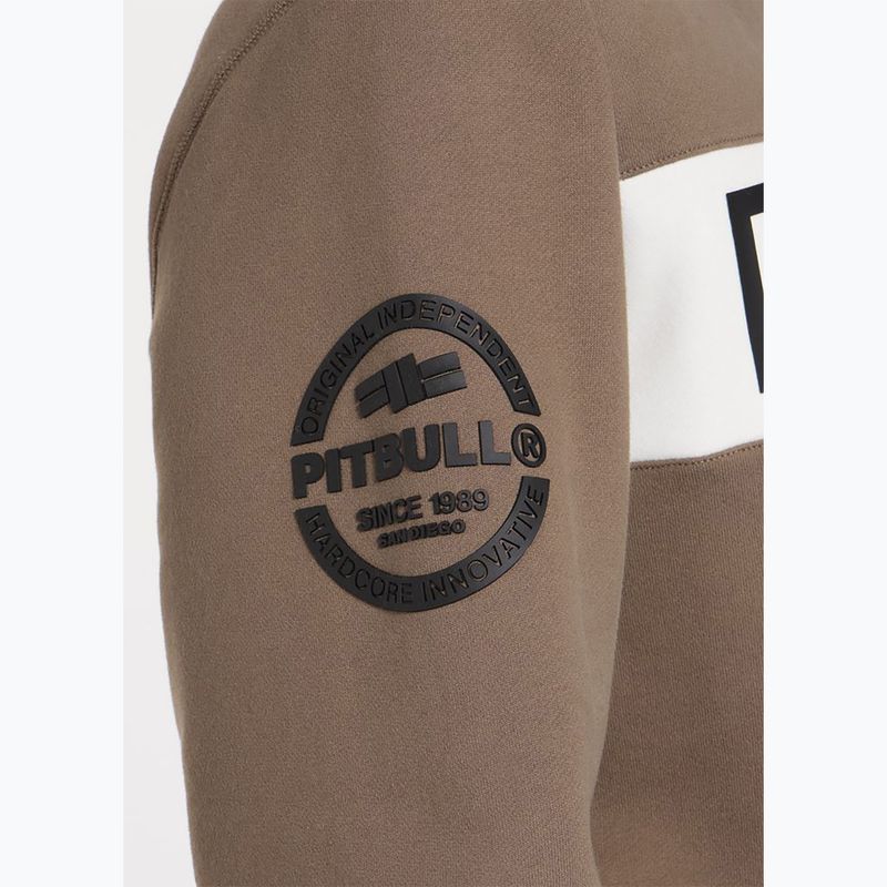 Pánská mikina Pitbull Sherwood Crewneck brown 5