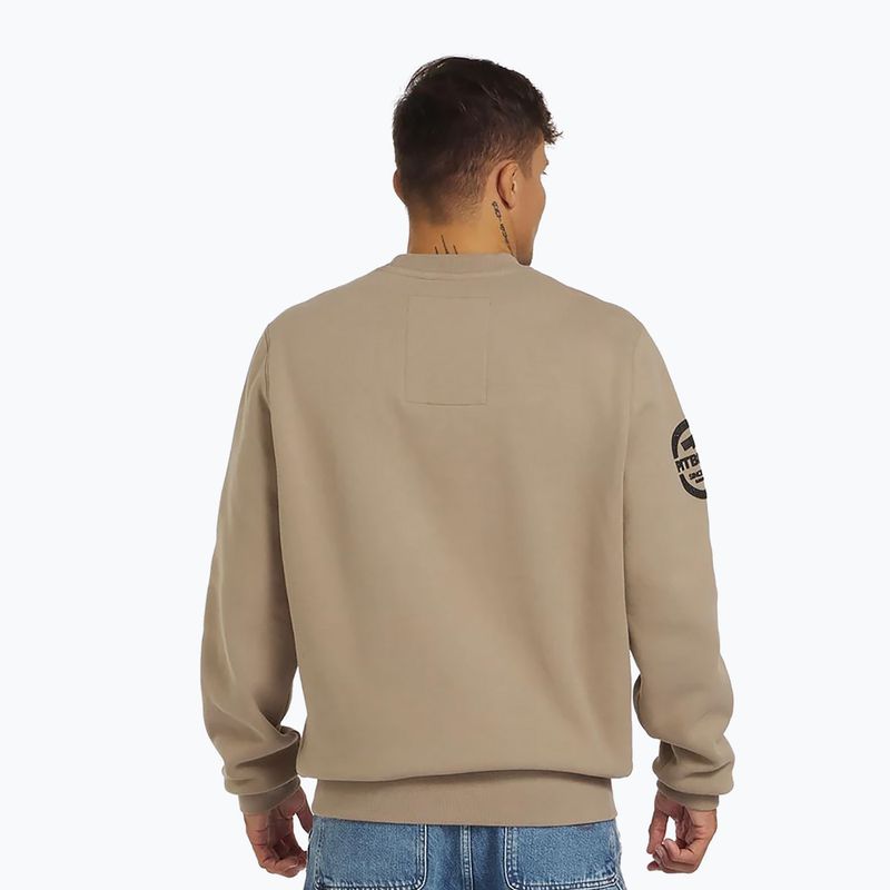 Pánská mikina Pitbull Sherwood Crewneck pale sand 3