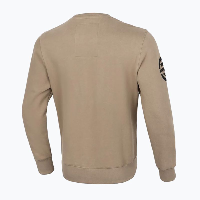 Pánská mikina Pitbull Sherwood Crewneck pale sand 6