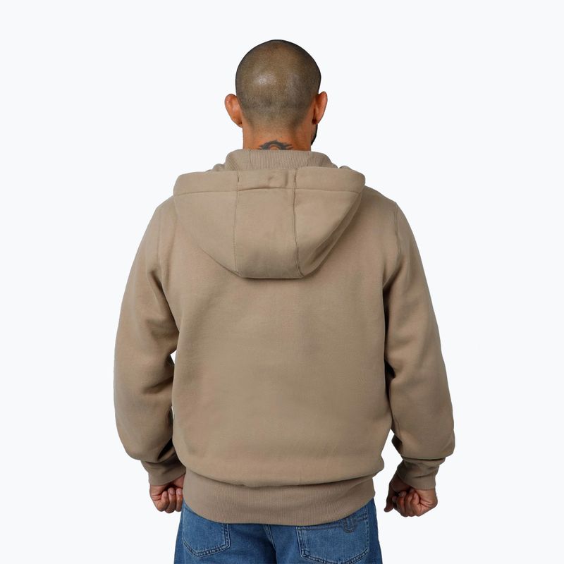 Pánská mikina Pitbull Small Logo Hooded Zip pale sand 3
