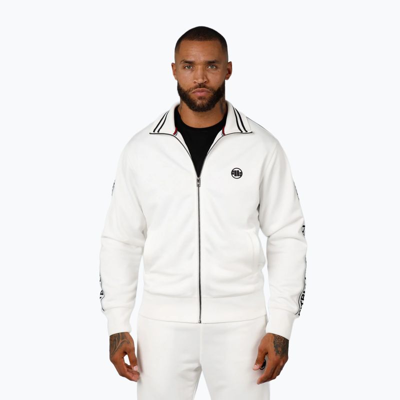 Pánská mikina Pitbull Tape Logo Terry Group off white