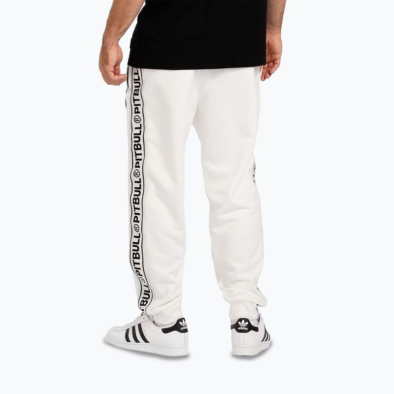 Pánské kalhoty  Pitbull Trackpants Tape Logo Terry Group off white 3