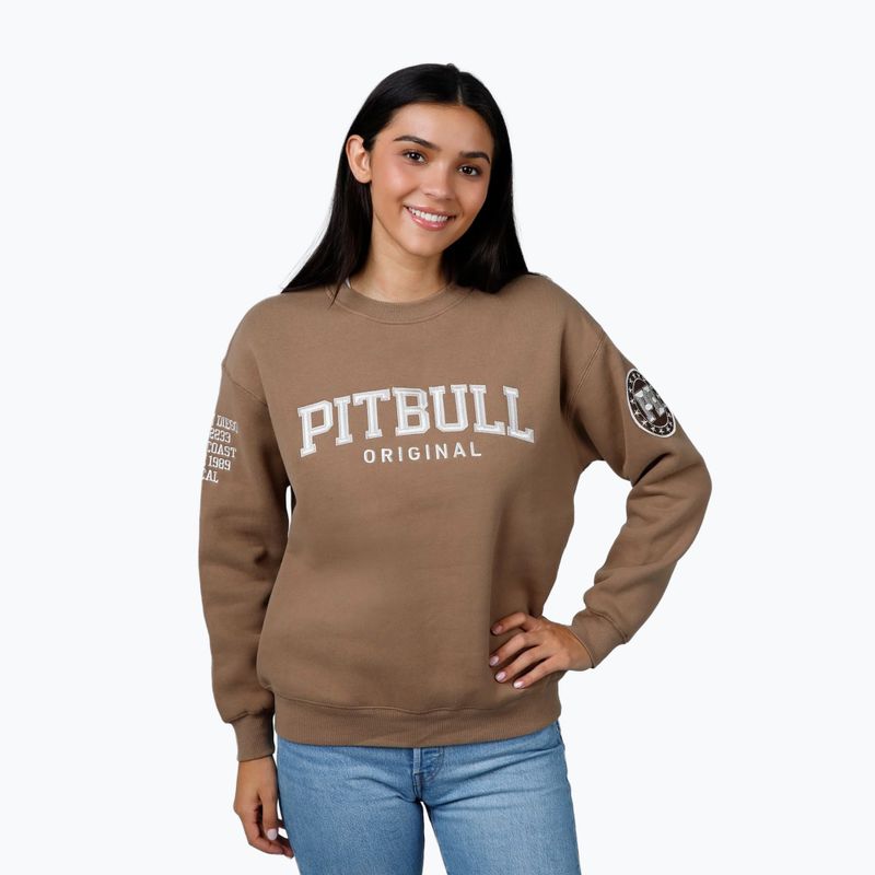 Dámská mikina Pitbull Tyrian Crewneck coyote brown