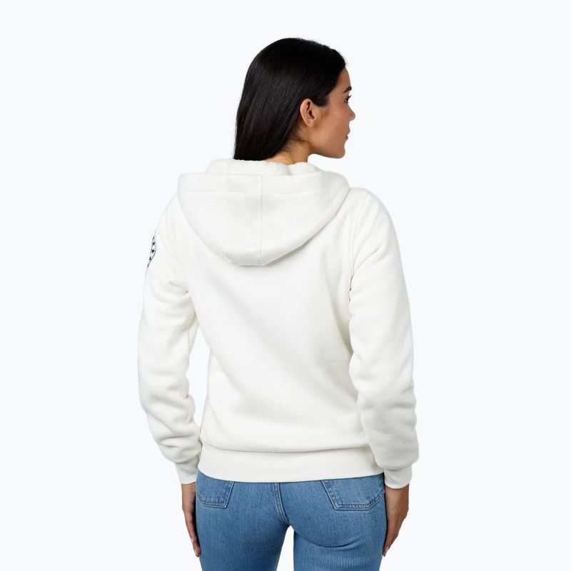 Dámská mikinaPitbull Sherpa Ruffina Hooded Zip off white 3