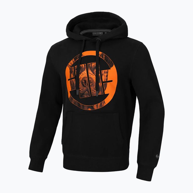 Pánská mikina Pitbull West Coast Hooded Orange Dog 24 black