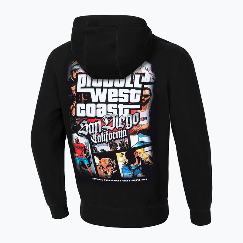 Pánská mikina Pitbull West Coast Hooded Most Wanted black 2