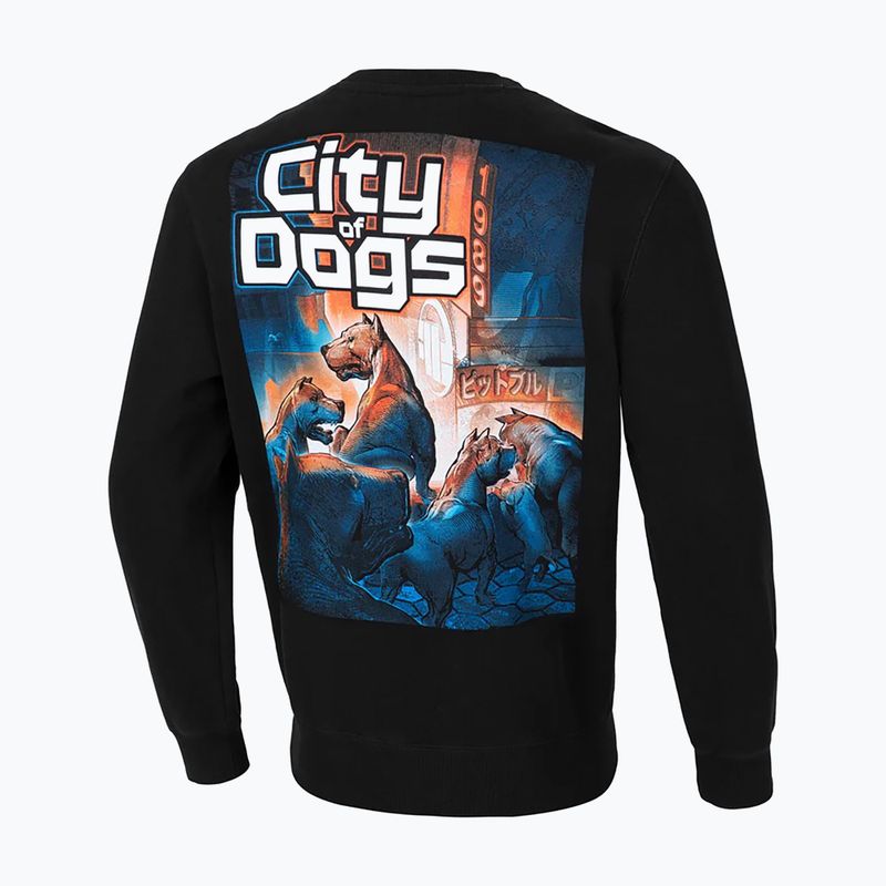 Pánská mikina Pitbull West Coast Crewneck City Of Dogs black 2