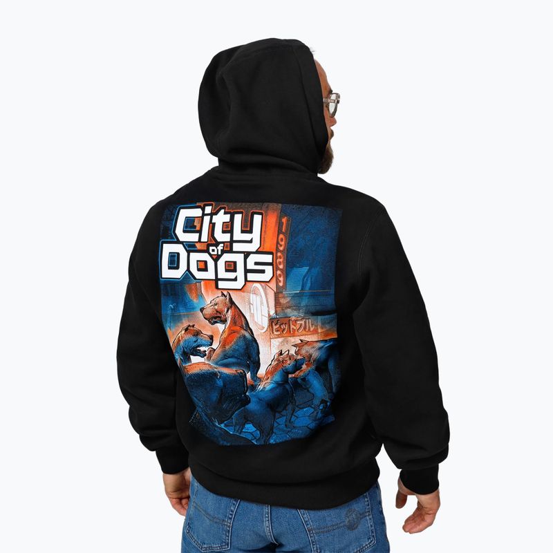 Pánská mikina  Pitbull Hooded City Of Dogs black 3