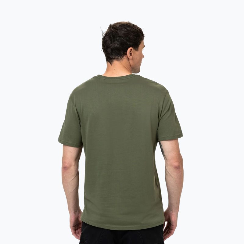 Pánské tričko na lezení Pitbull Small Logo olive 3