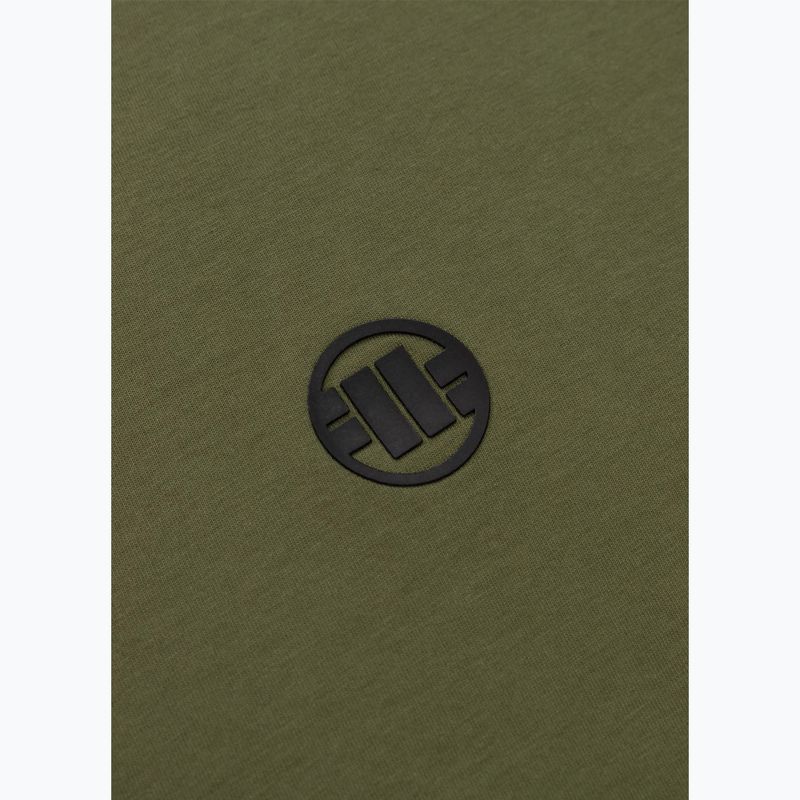 Pánské tričko na lezení Pitbull Small Logo olive 7