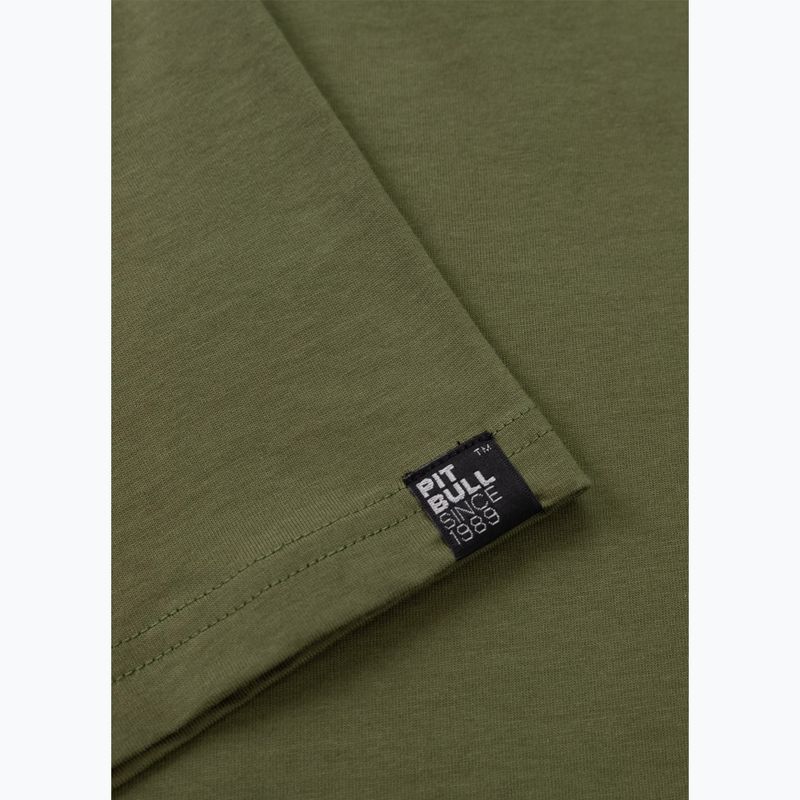 Pánské tričko na lezení Pitbull Small Logo olive 8