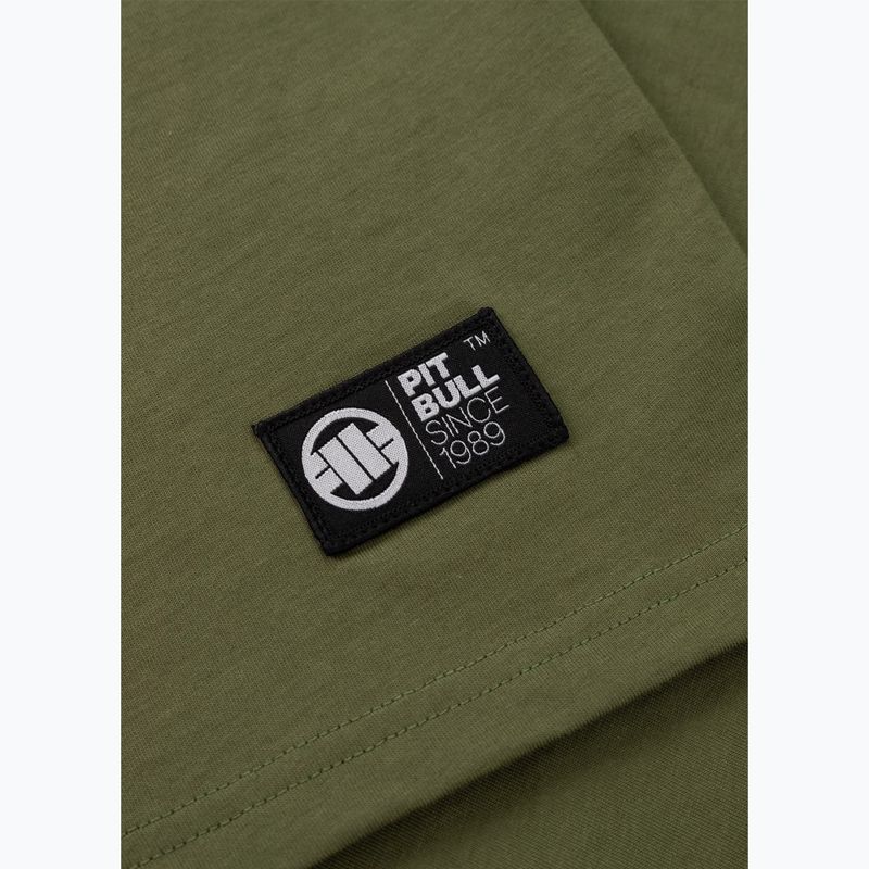 Pánské tričko na lezení Pitbull Small Logo olive 9
