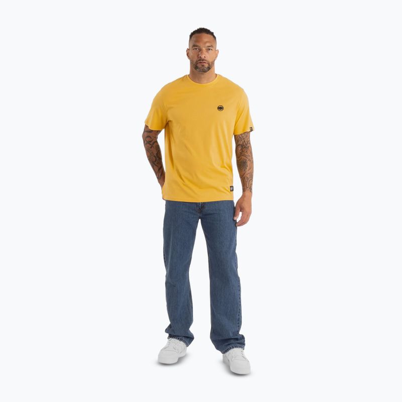Pánské tričko Pitbull Small Logo pale yellow 2