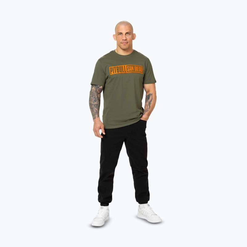 Pánské tričko Pitbull Eighty Nine Dog dark olive 2