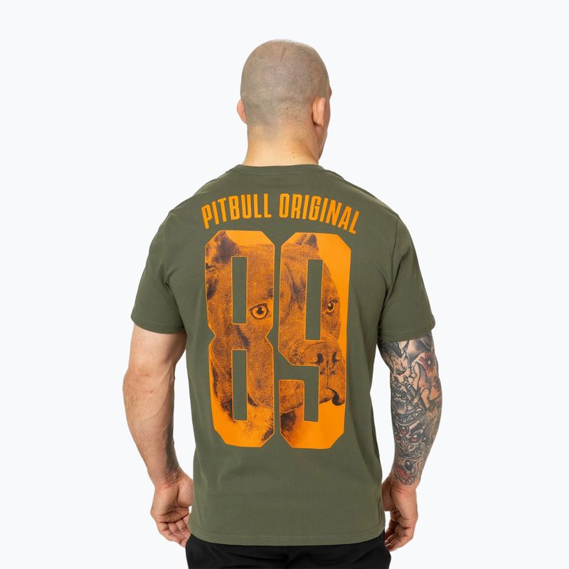 Pánské tričko Pitbull Eighty Nine Dog dark olive 3