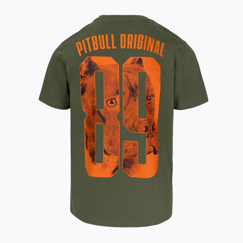 Pánské tričko Pitbull Eighty Nine Dog dark olive