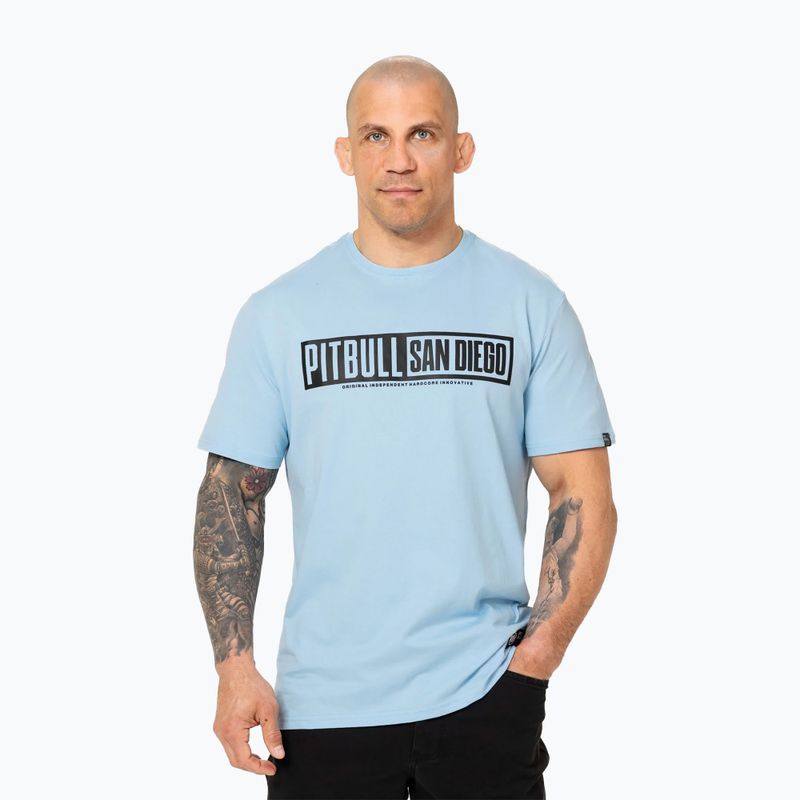Pánské tričko Pitbull Eighty Nine Dog light blue