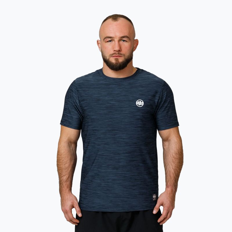 Pánské tričko Pitbull Small Logo Casual Sport T-shirt navy melange