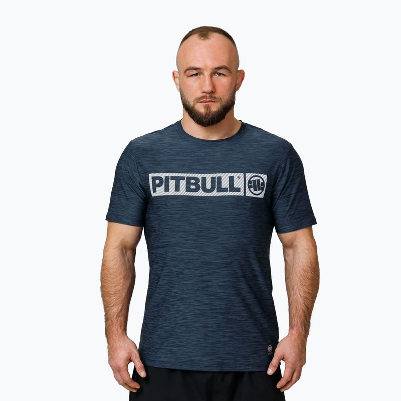 Pánské tričko Pitbull Hilltop Casual Sport T-shirt navy melange