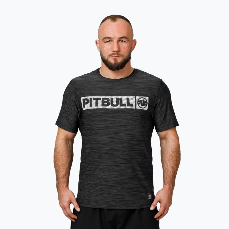 Pánské tričko Pitbull Hilltop Casual Sport black melange