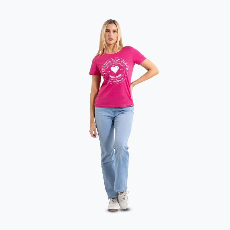 Dámské tričko Pitbull Heartie raspberry red 2