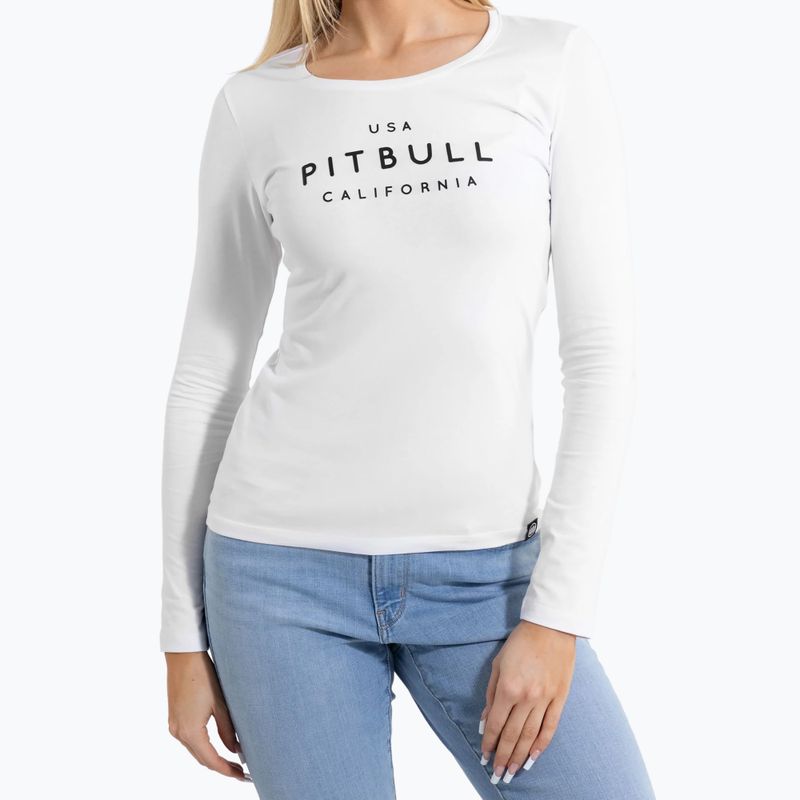 Dámské tričko Longsleeve Pitbull Usa Cal Slim Fit white 4