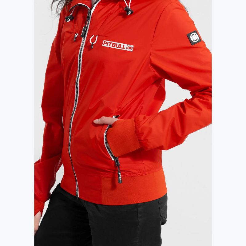 Dámská bunda Pitbull Aaricia Hilltop Hooded Nylon flame red 4