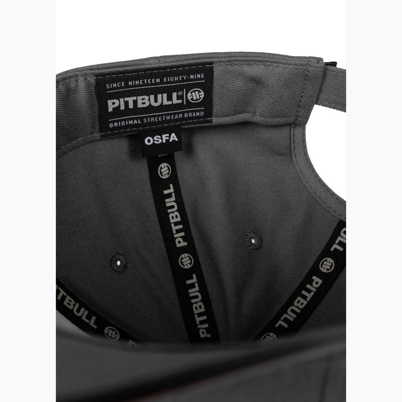 Kšiltovka Pitbull Snapback ,,USA CAL" Classic Low Profile graphite 6