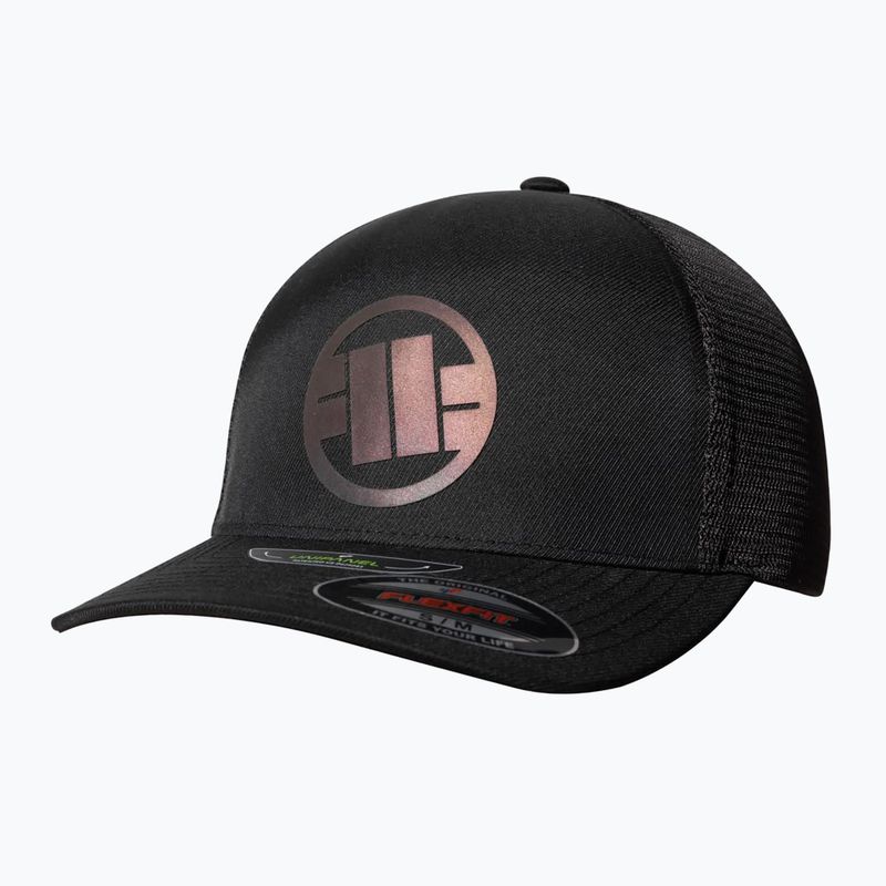 Kšiltovka Pitbull Mesh Full Cap Logo Iridescent Flexfit black