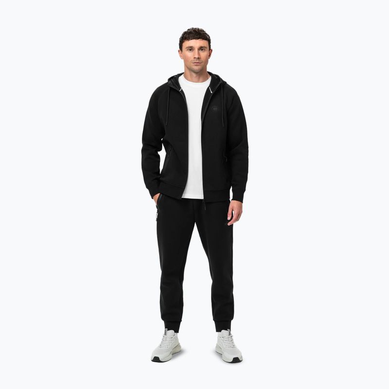 Pánská mikina Pitbull Dogwood Hooded Zip Sweatshirt black 2
